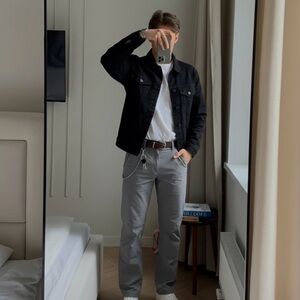 Men's Charcoal Cargo Pants